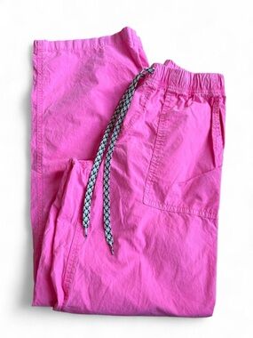Aerie Pink Wide Leg Pants XS Lightweight Cargo Style